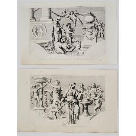 Estampes tirées de la suite Les statues antiques de Rome. 1638